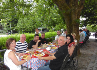 Eating food in Italy